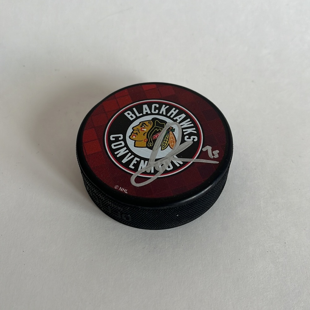 Dylan Sikura Signed Puck / NHL / Chicago Blackhawks